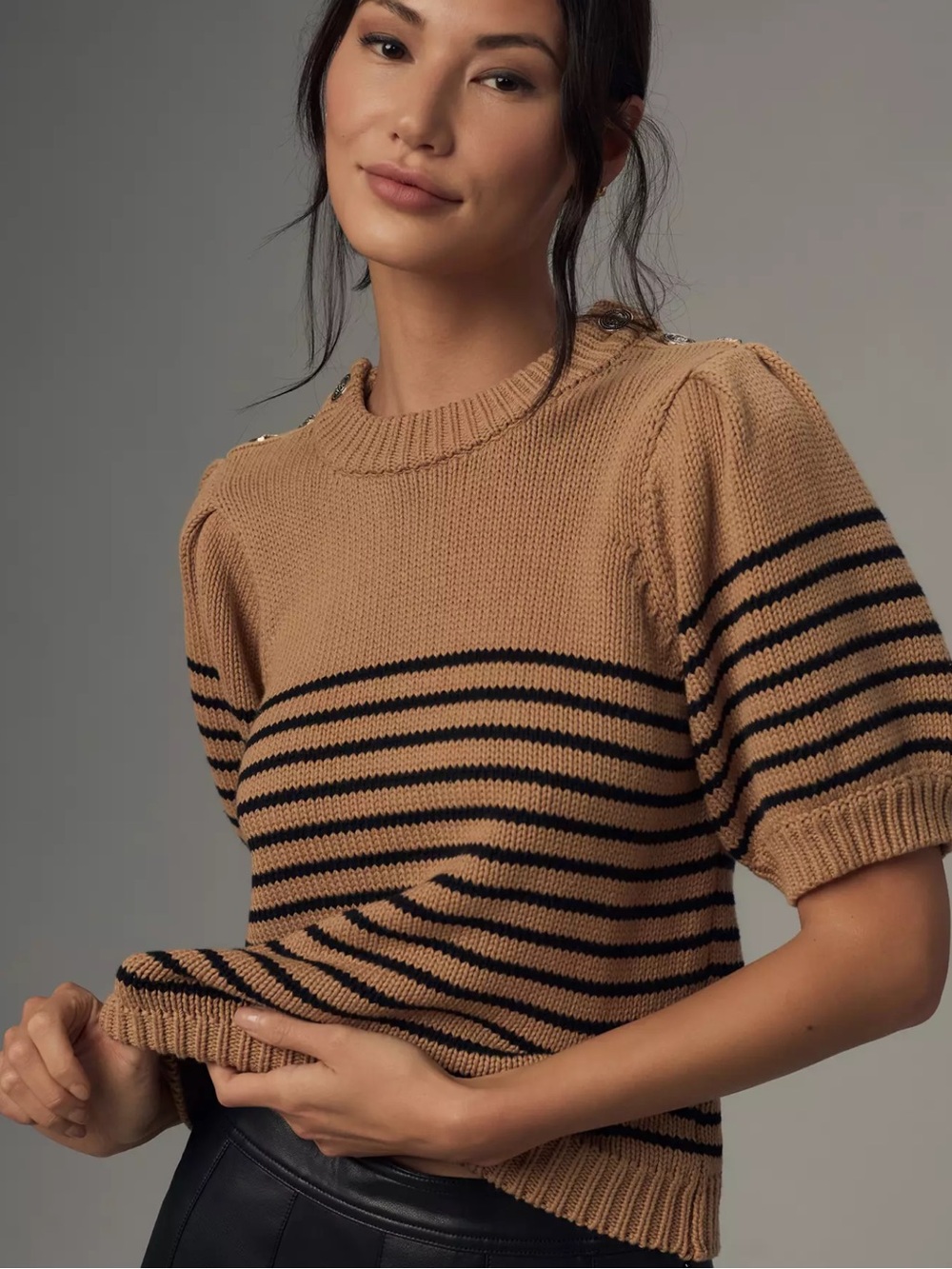Anthropologie English Factory Striped Pullover Sweater
 M
